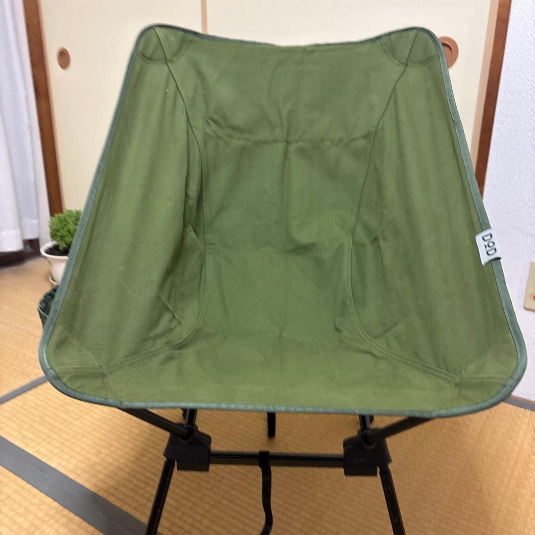 DOD 折りたたみアウトドアチェア オリーブグリーン スゴイッス - メルカリ