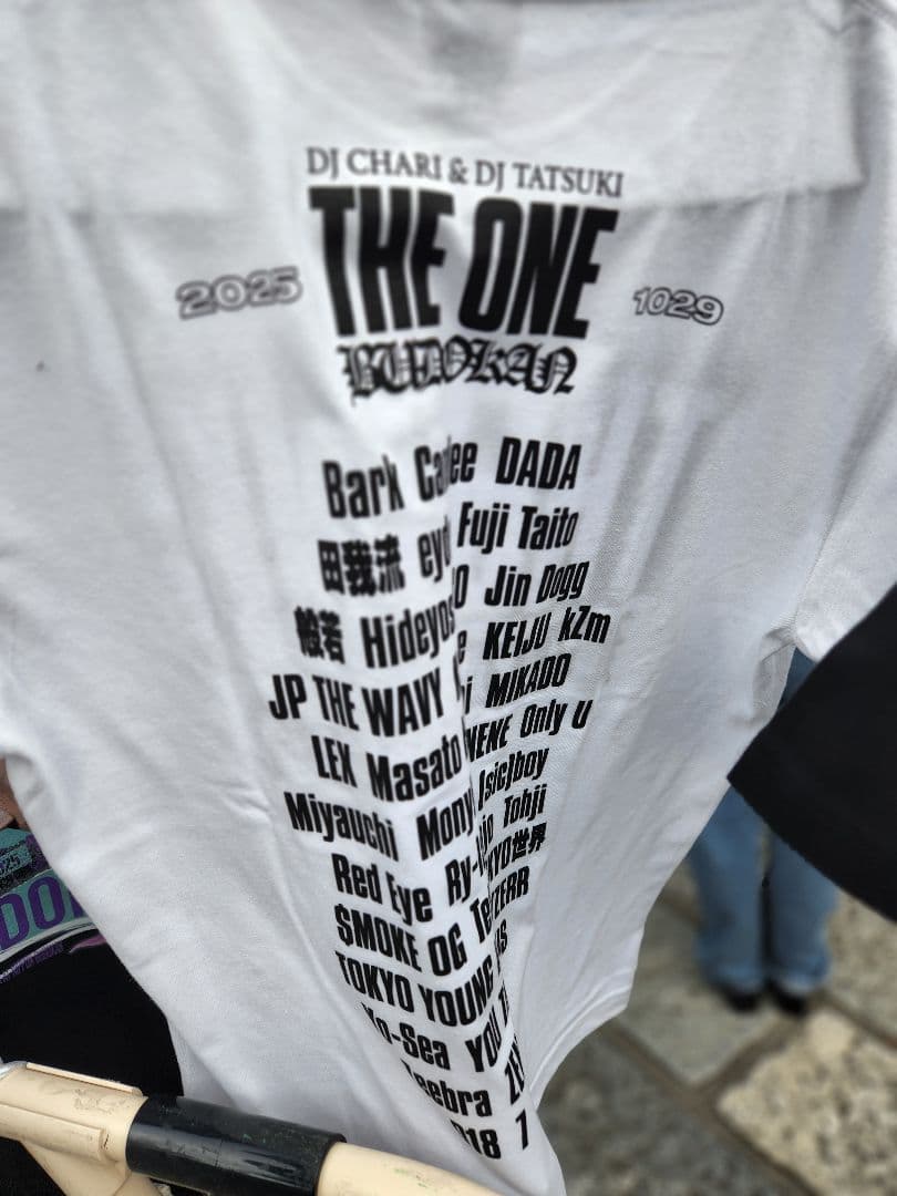 DJ CHARI　DJ TATSUKI 武道館　THE ONE Tシャツ XL