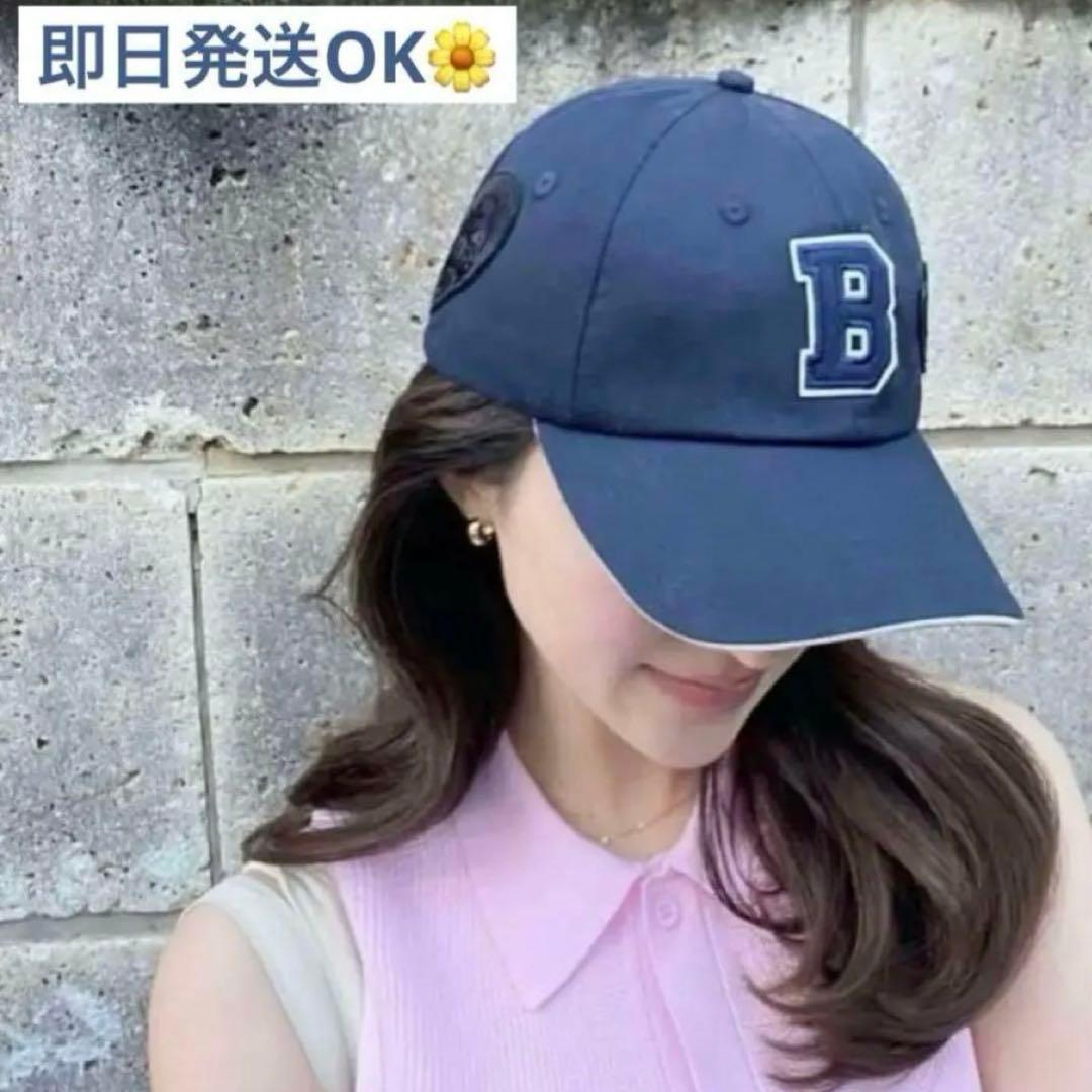新品 Bibiy.ロゴ キャップ ネイビー