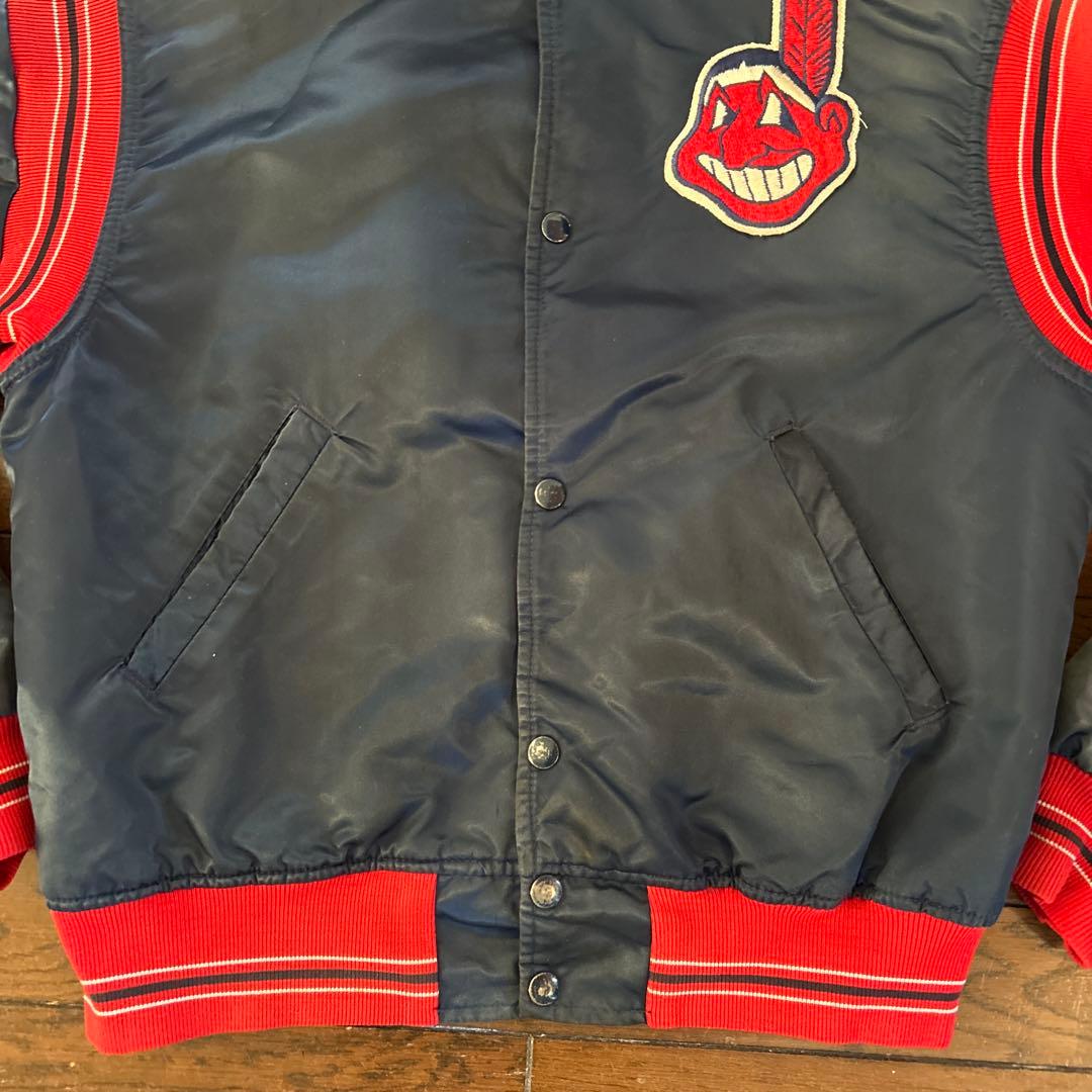 vintage! 90's indians STARTER スタジアムジャンパー - メルカリ