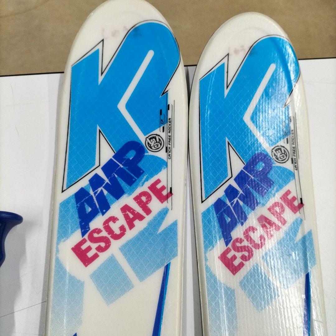 K2 AMP ESCAPE スキー 112cm ビンディング付き ストック - メルカリ