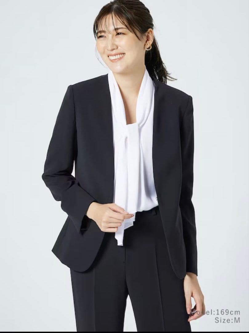 mama【PLST】トリアセブレンドカラーレスジャケットテーパード