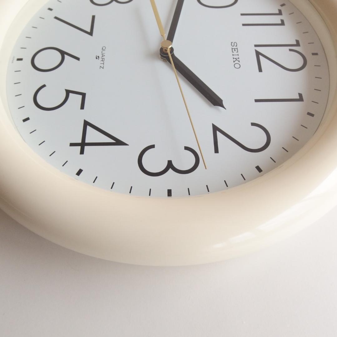 SEIKO 白の掛け時計 70-80s ポストモダン - メルカリ