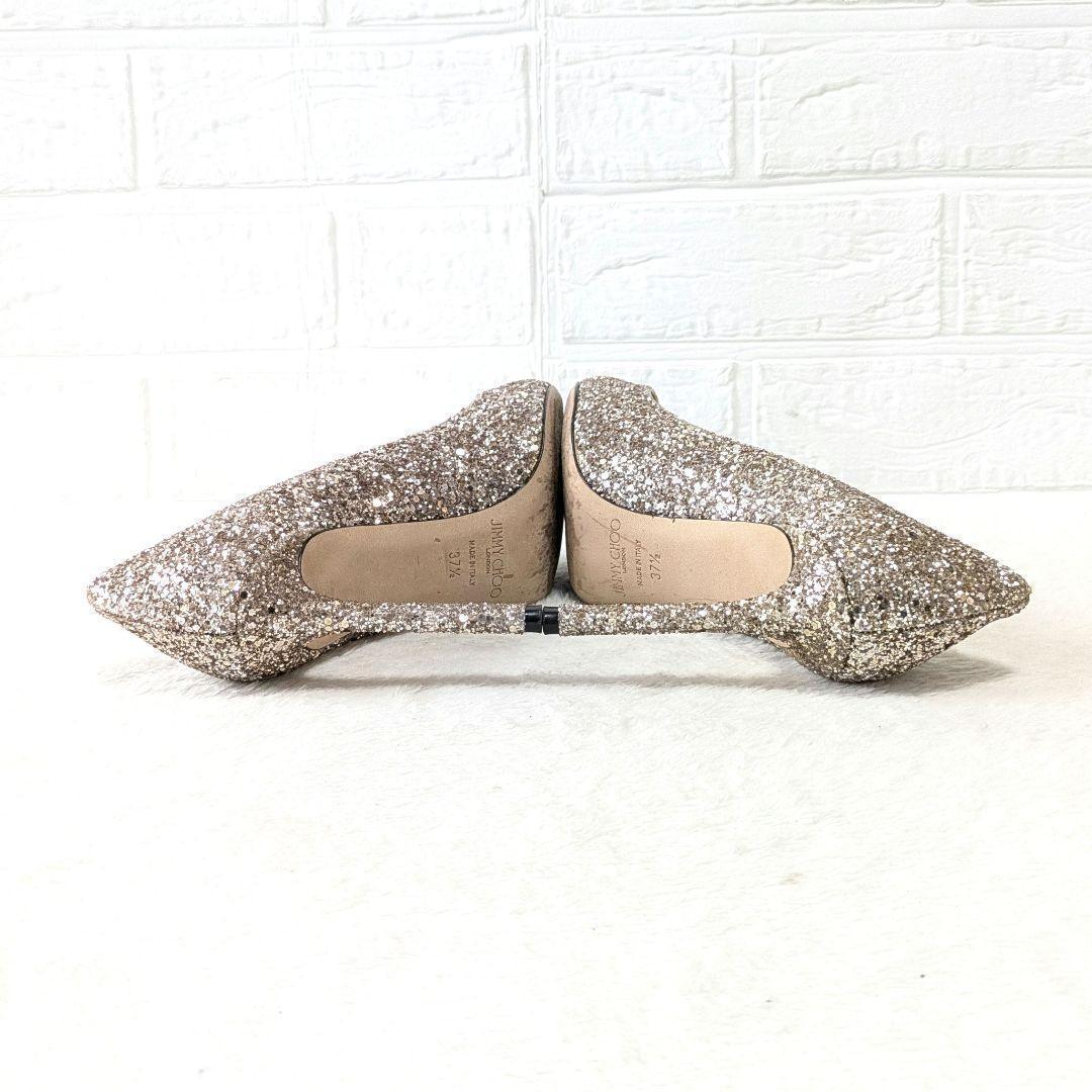 ✨美品✨ジミーチュウ ブライダルシューズ ピンク グリッター ROMY100