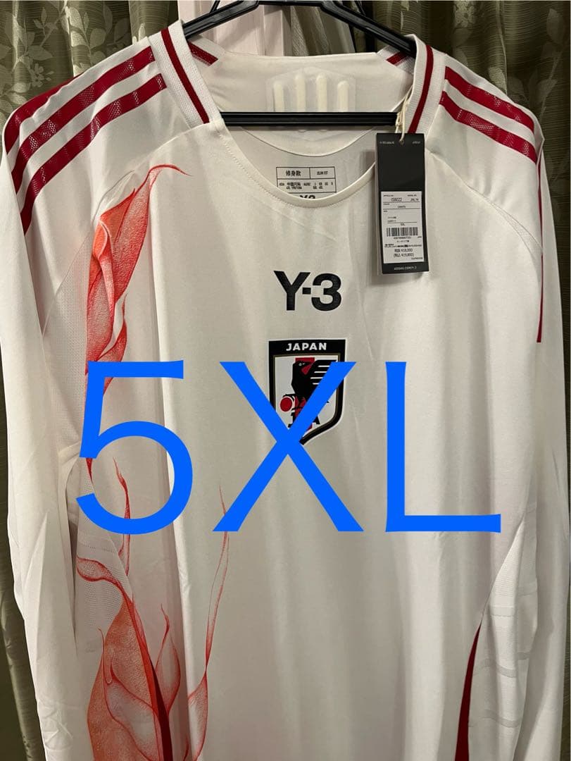 【新品未使用】日本代表 2024 アウェイ オーセンティック 長袖 5XL アディダス サッカー日本代表 2024 アウェイ オーセンティック 長袖