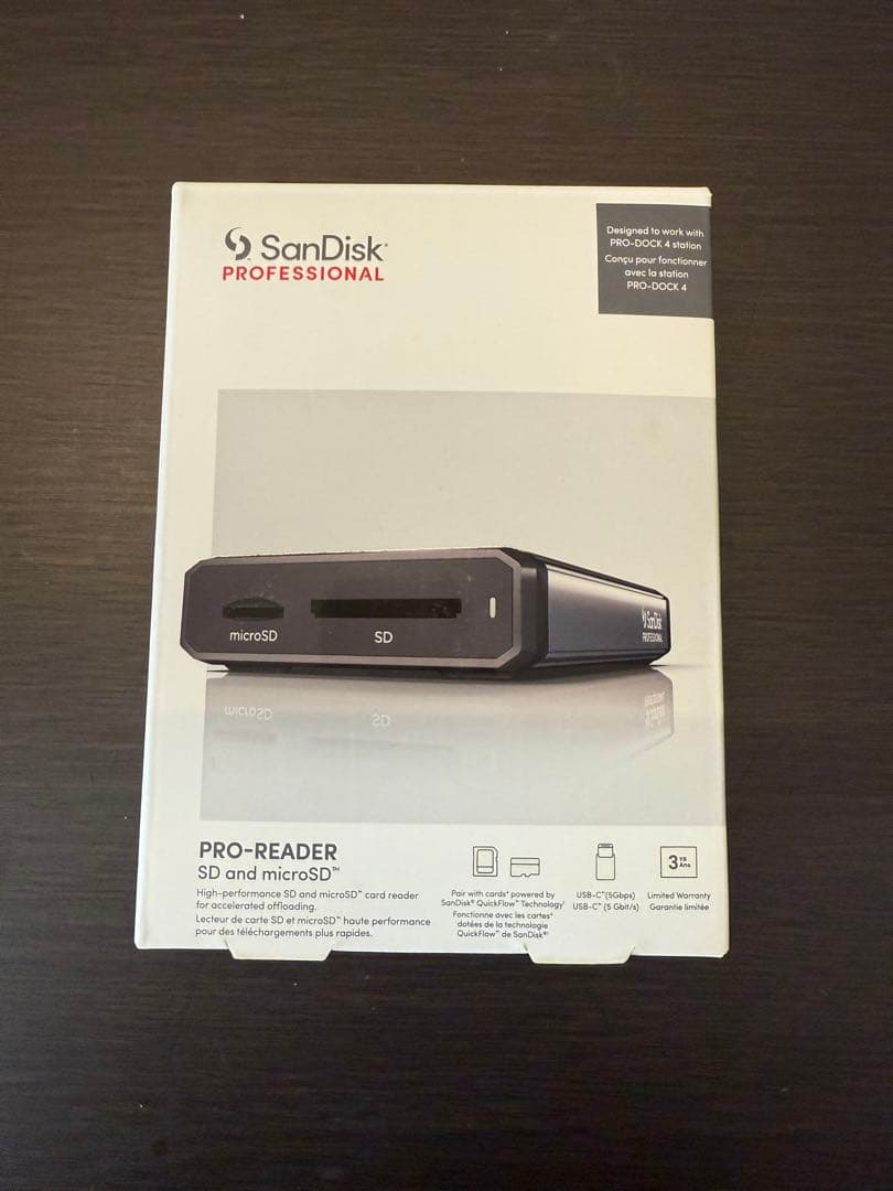 外付けハードディスク・ドライブ SanDisk Professional PRO-READER SD/micro 超高速SDカードの性能を100％引き出せるカードリーダー「SanDisk