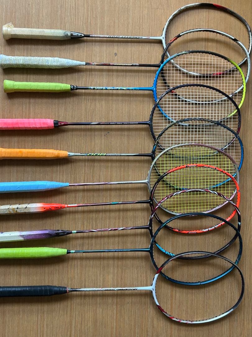 バドミントンラケット 10本セット右三本ジャンク品 - メルカリ