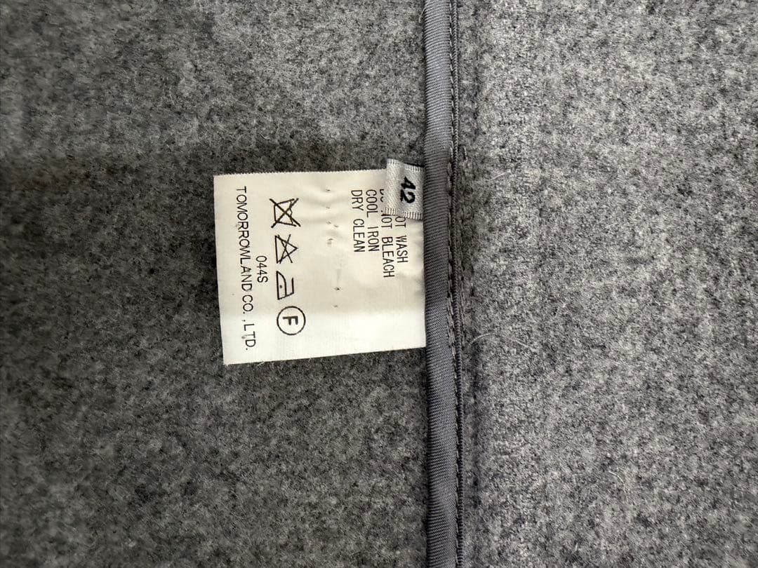 【美品】 《トゥモローランド》 MACPHEEマカフィーダッフルコート 42 L