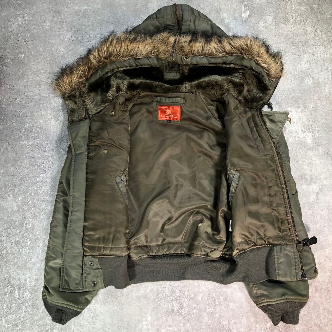 AVIREX N-2B フライトジャケット【S】カーキ ミリタリー 短丈 - メルカリ