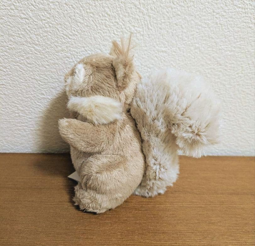 の*ん様 リス ぬいぐるみキーホルダー グレー ブコウスキー - メルカリ