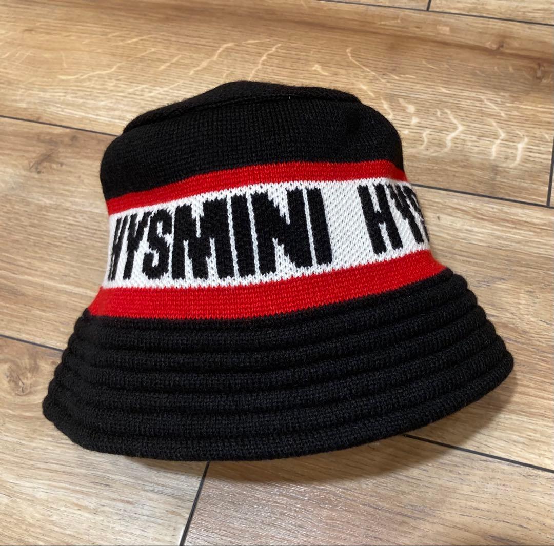 ヒステリックミニロゴ入りニット バケットハット50〜52㎝ HYSTERIC GLAMOUR（ヒステリックグラマー）の「STRIPE LOGO ニット