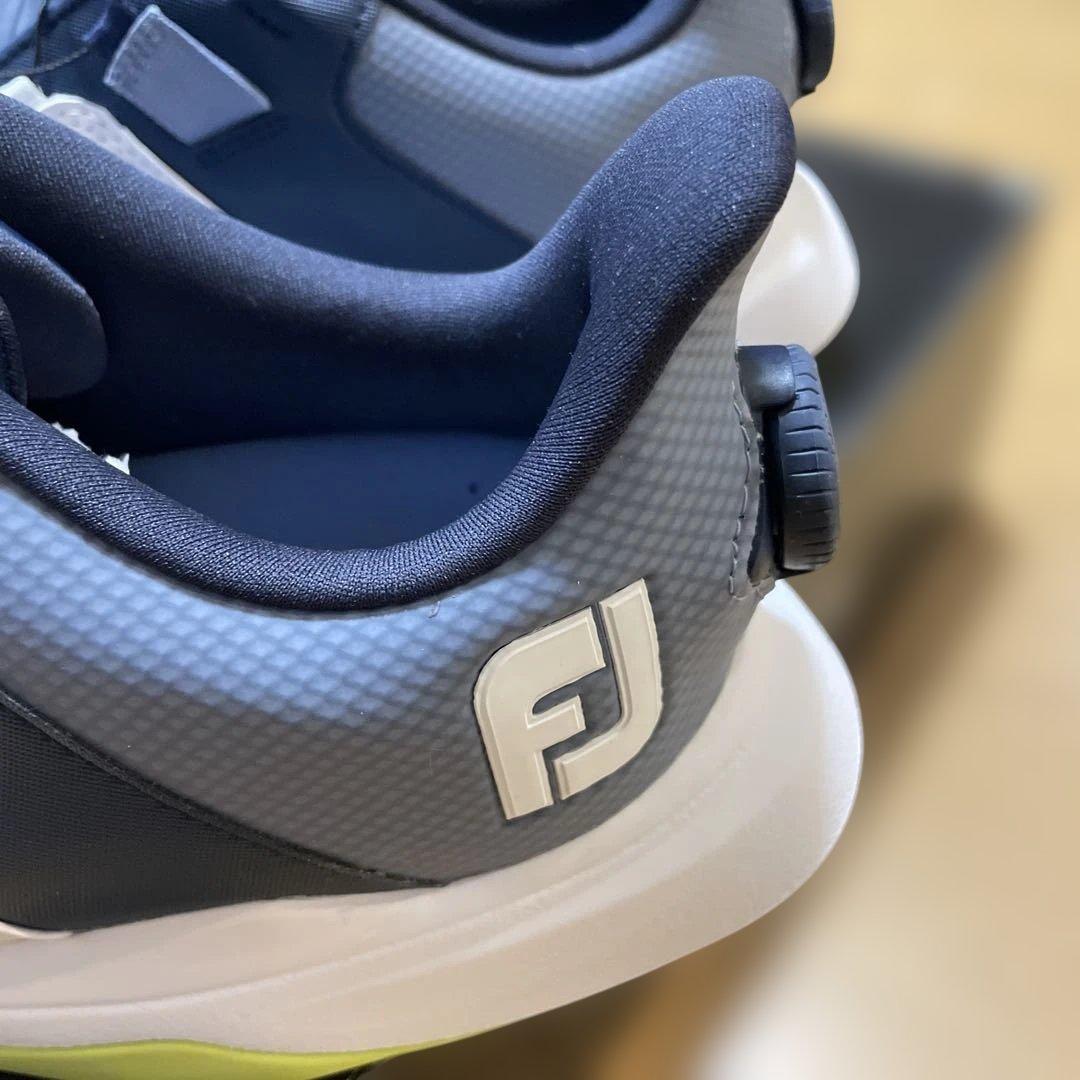 FJ PROLITE ゴルフシューズ ホワイト/ネイビー/ライム - メルカリ