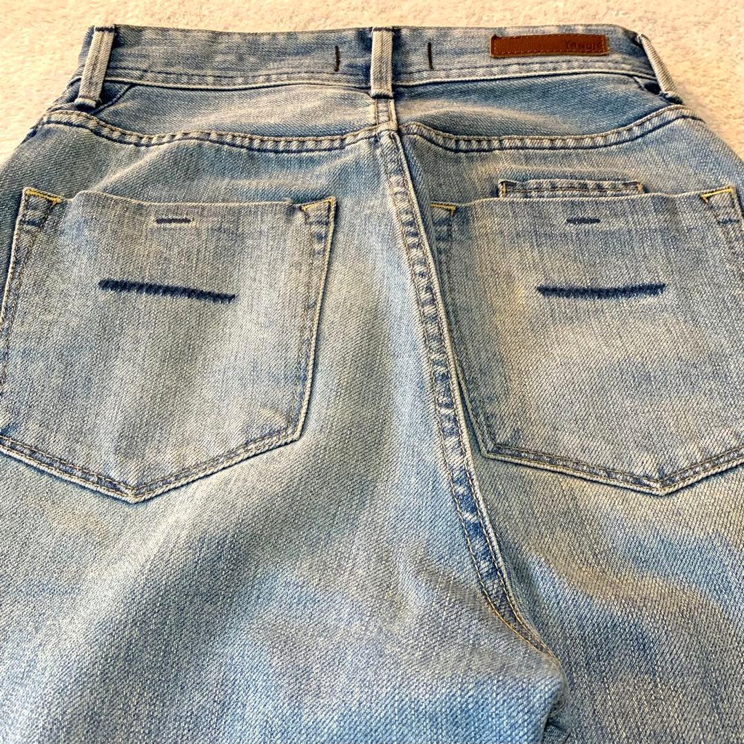 美品】ヤヌーク ボーイズストレートLea 57111231 サイズ23 - メルカリ