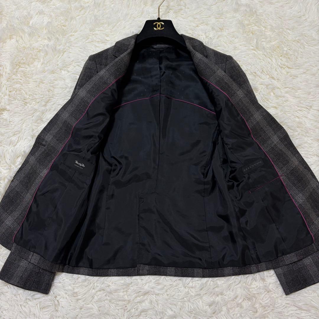 極美品✨HILTON Marzotto社製 グレンチェック super110's