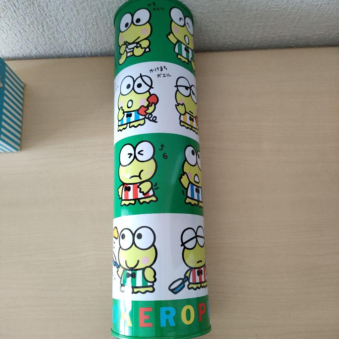 激レア　レトロサンリオ　けろけろけろっぴ　ロング　貯金缶　貯金箱　昭和　大きい