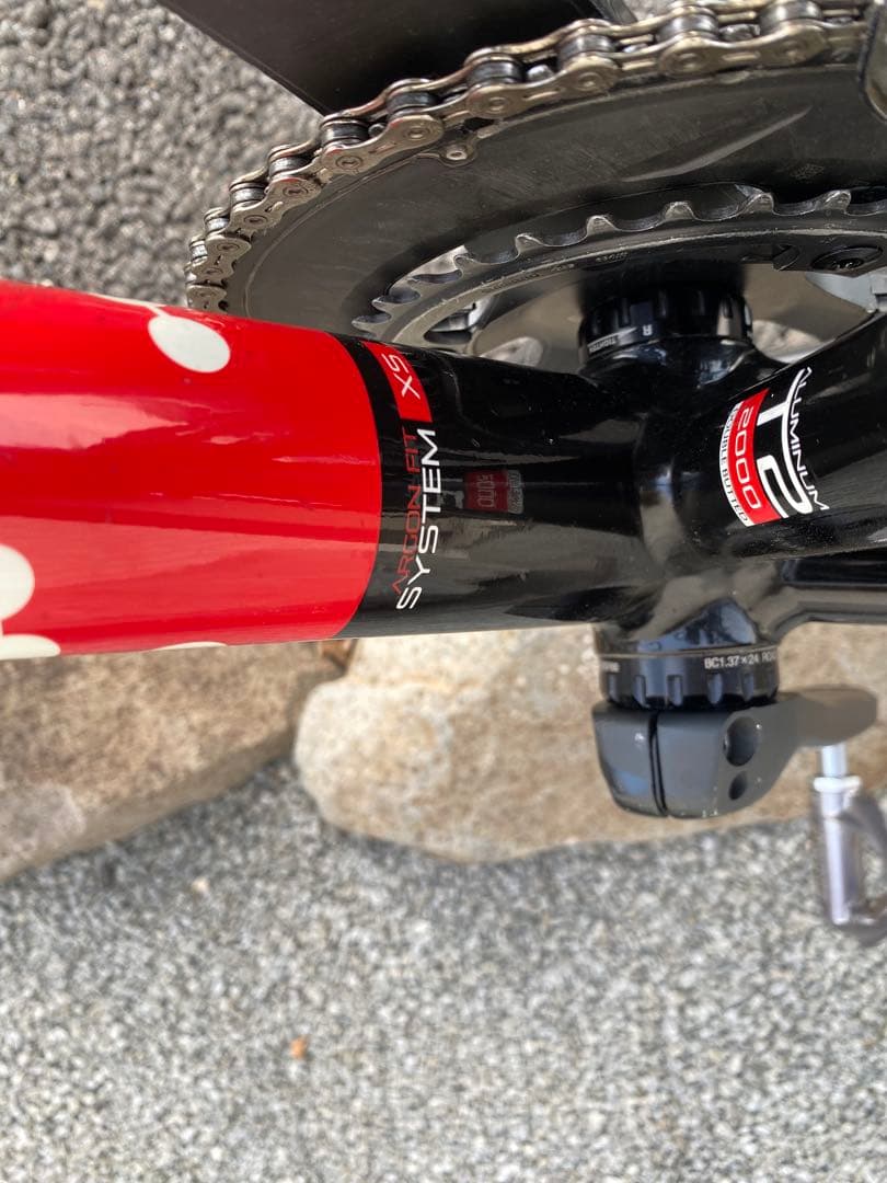 ARGON18 ロードバイクフレーム ブラック/レッド サイズ XS アルテグラ