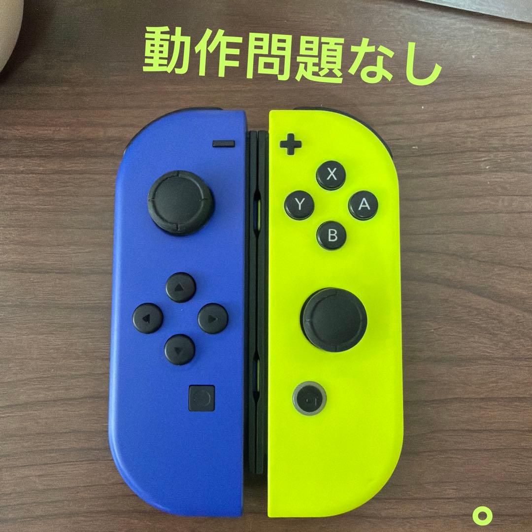 Nintendo Switch ジョイコン ブルー/ネオンイエロー - メルカリ