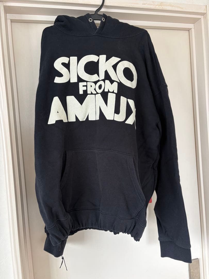 SICKOFROMAMNJXHOODIE 平本蓮着用 amnjxパーカー上 希少 - メルカリ