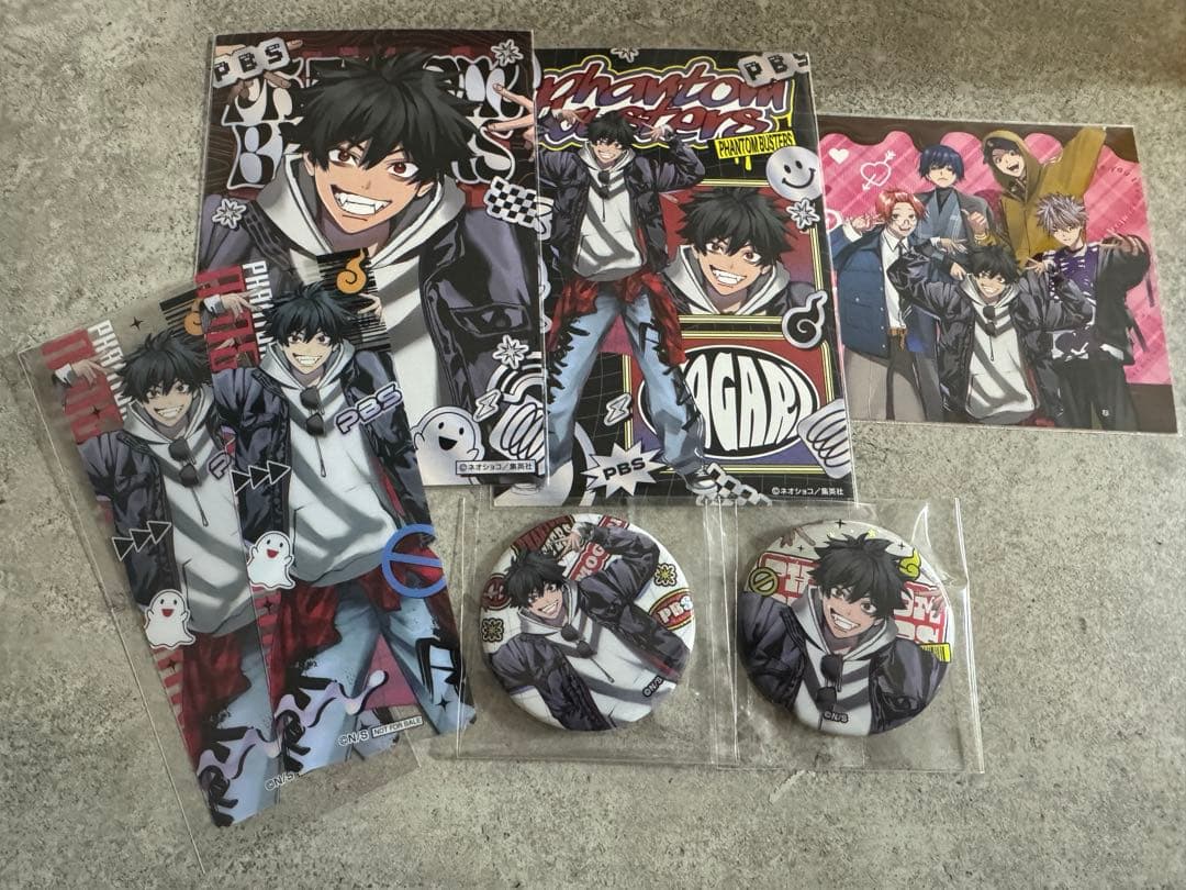 モガリ 梅田スカイビル ファントムバスターズ 缶バッジ イラストカード