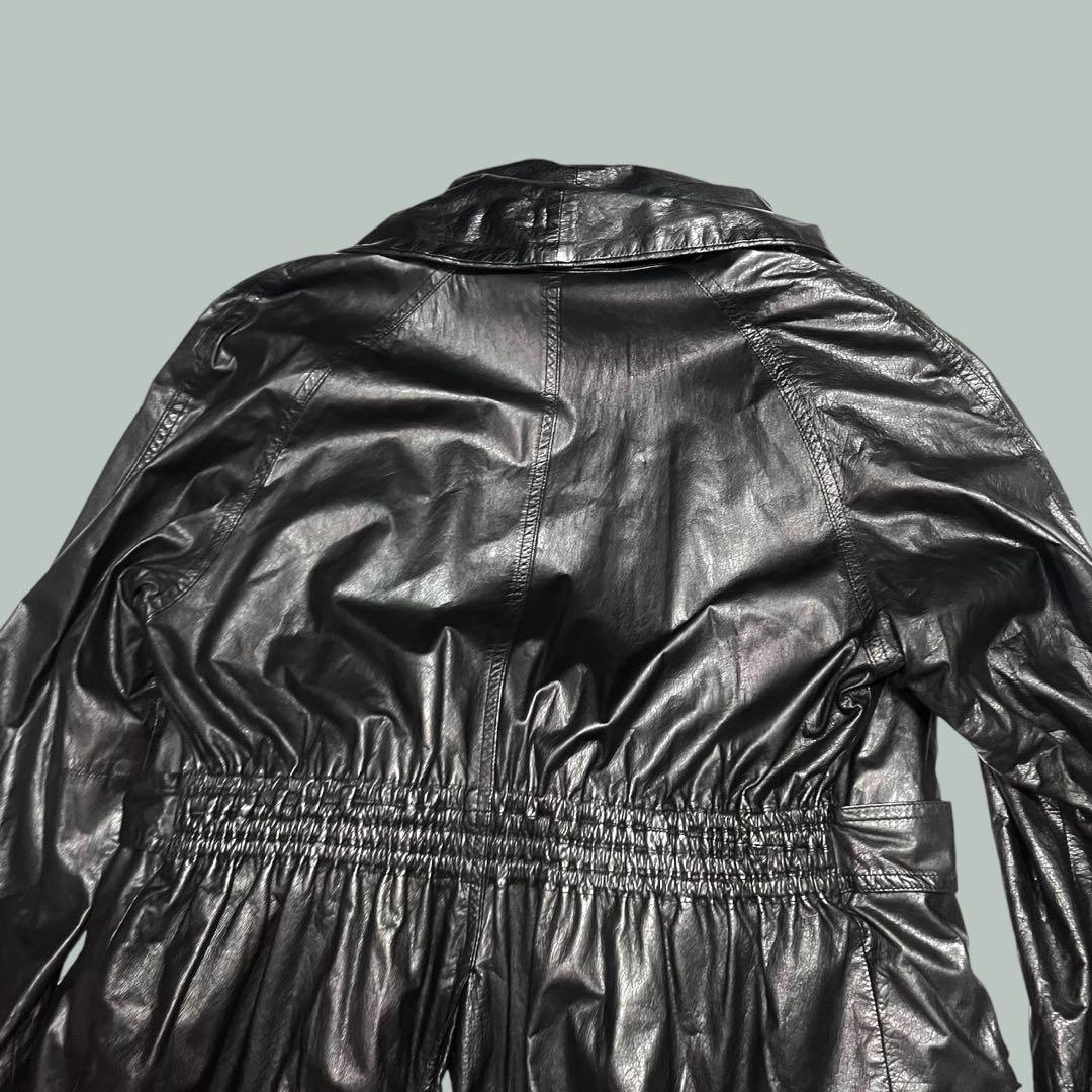 LUNA MATTINO Leather gown coatRare LUNA MATTINO oversized Long