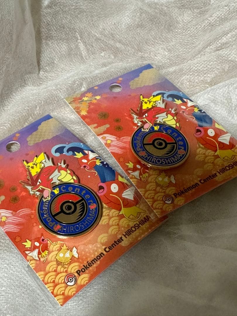 ポケモンセンターヒロシマ限定 ピンバッチ 2個セット ピンズ 広島
