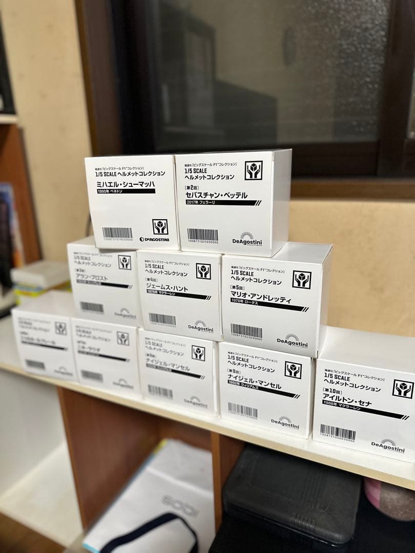 フルセット、ビッグスケールF1コレクション 1／5スケールヘルメット