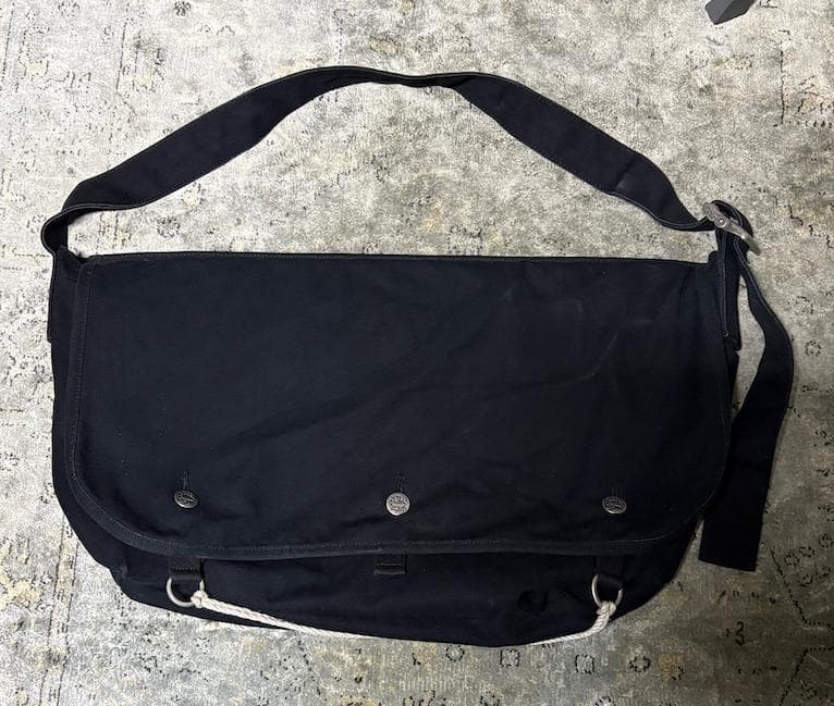 wacko maria×POTER ワコワリア×ポーター メッセンジャーバッグ PORTER（ポーター）の「WACKO MARIA×PORTER MELTON MESSENGER LARGE