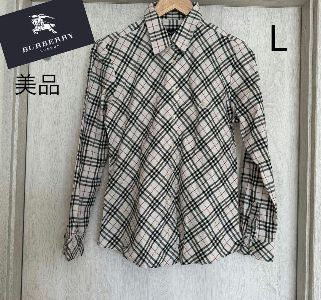 美品 BURBERRY ノバチェック柄 長袖シャツ レディース L - メルカリ