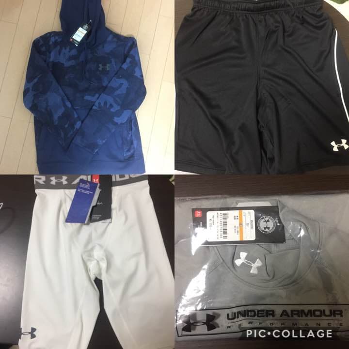アンダーアーマー 4点セット ロゴ付きバッグ付き UNDER ARMOUR（アンダーアーマー） 福袋 メンズ 人気アイテム 4点