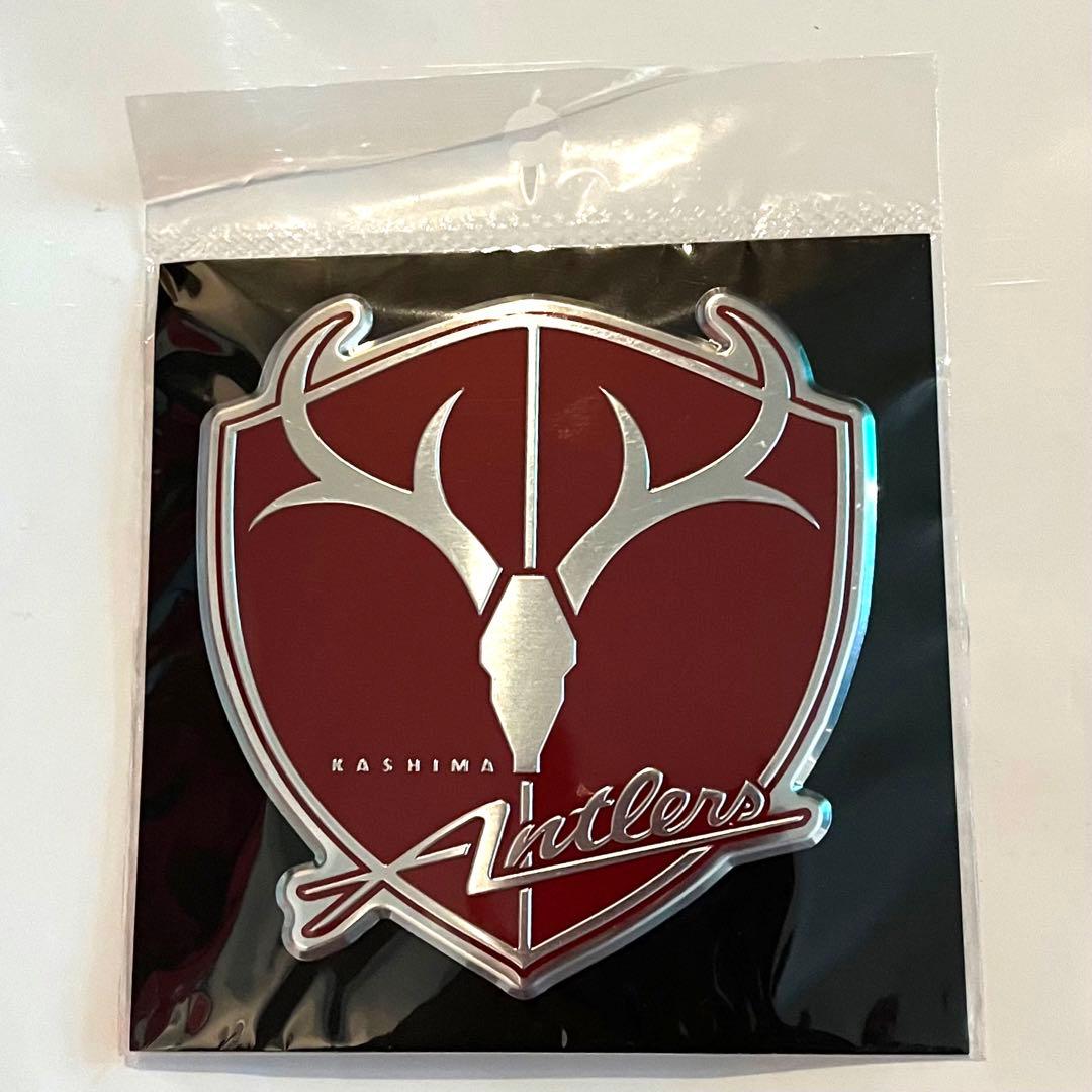 激レア】鹿島アントラーズ エンブレム3Dアルミステッカー（赤） - メルカリ