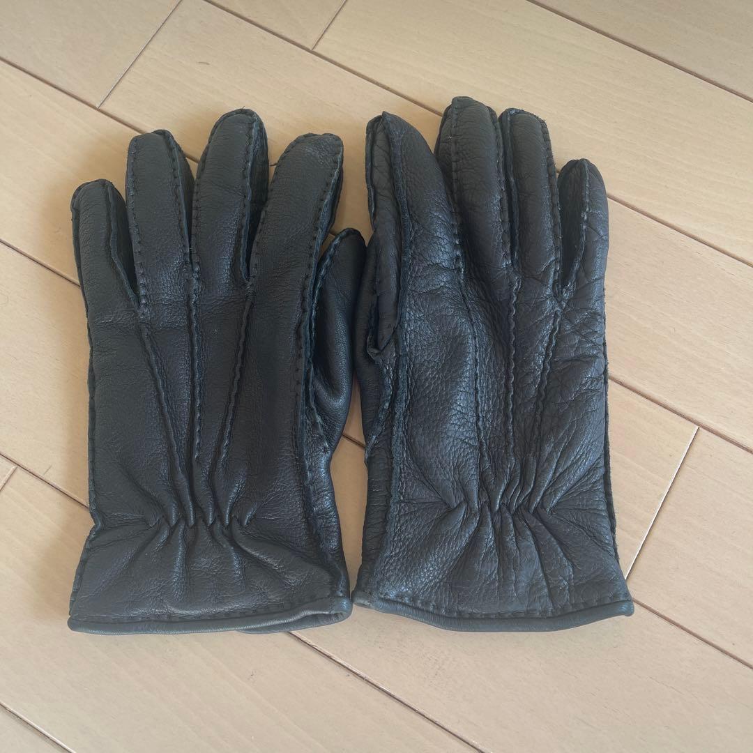 Restelli ディアスキン レザーグローブ カシミア裏地 イタリア - メルカリ