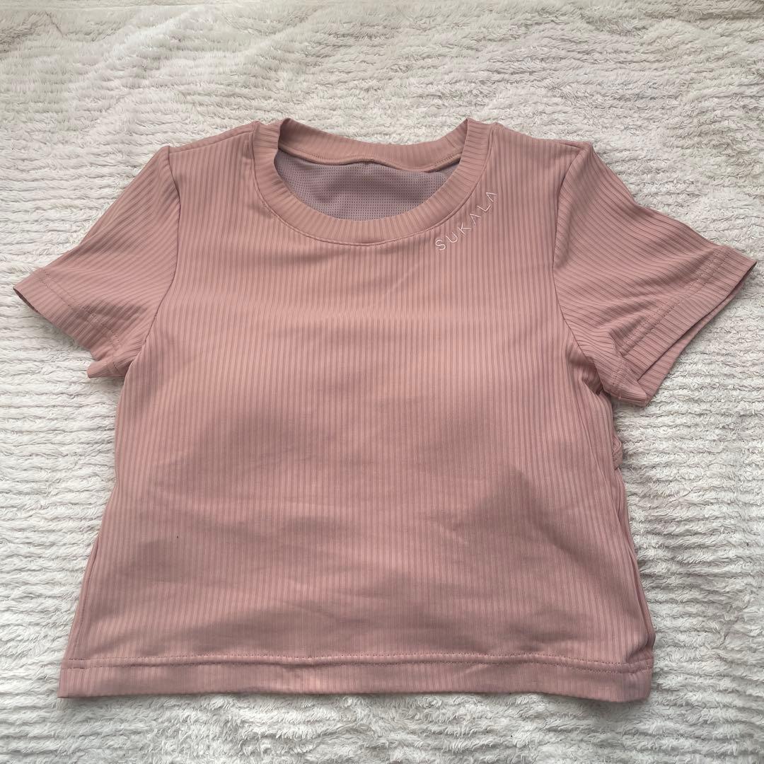 SUKALA カップ付きバックベントTee S ピンク - メルカリ