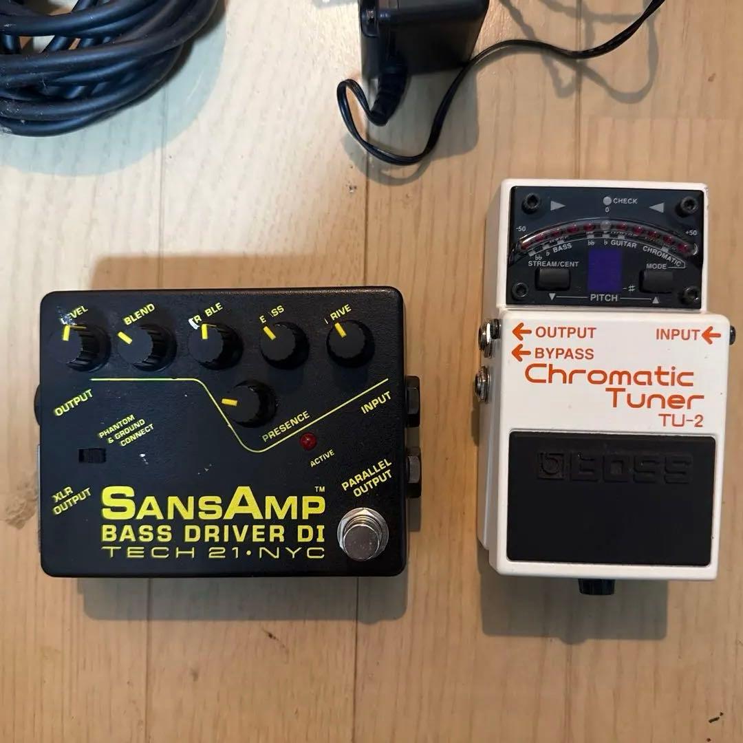 SansAmp Bass D DI & BOSS TU-2セット