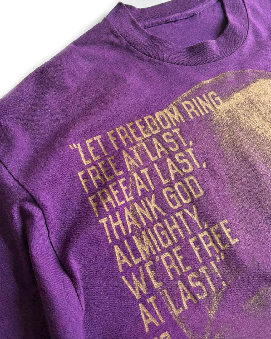 90's \" キング牧師 \" 総プリント Tシャツ