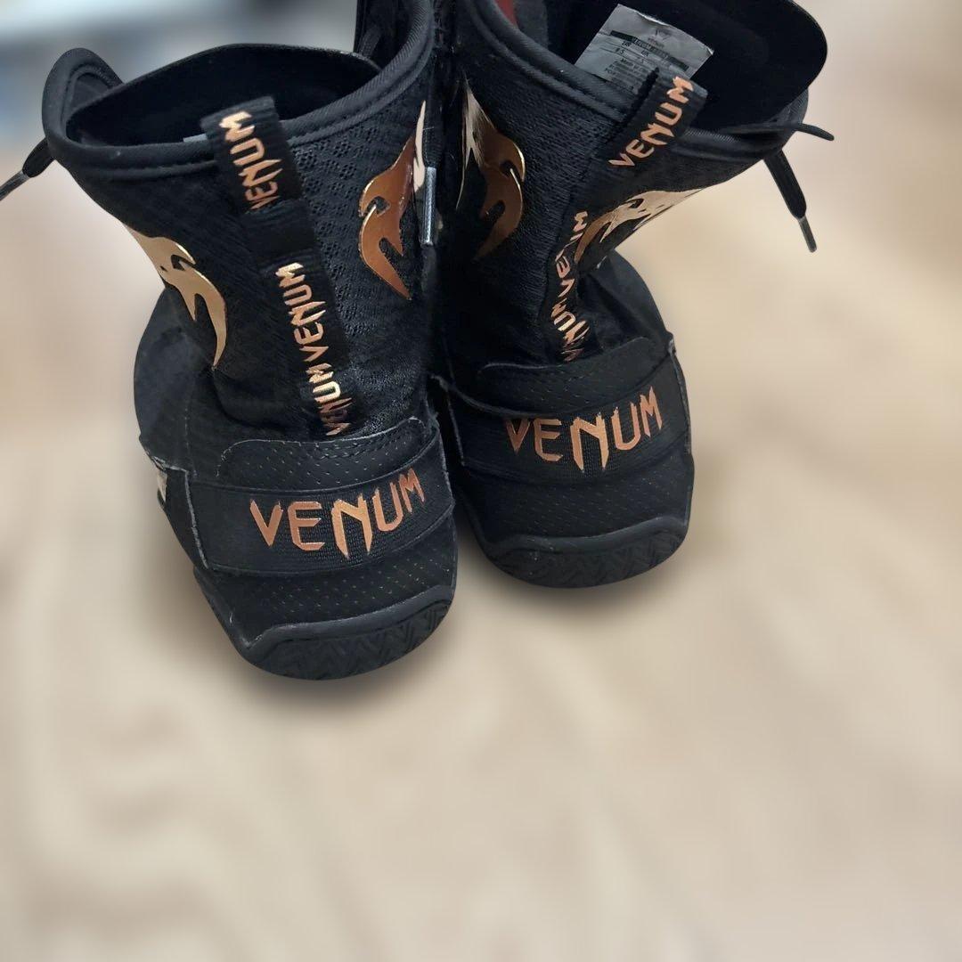 Venum ボクシングシューズ ブラック/ゴールド 26.5センチ - メルカリ