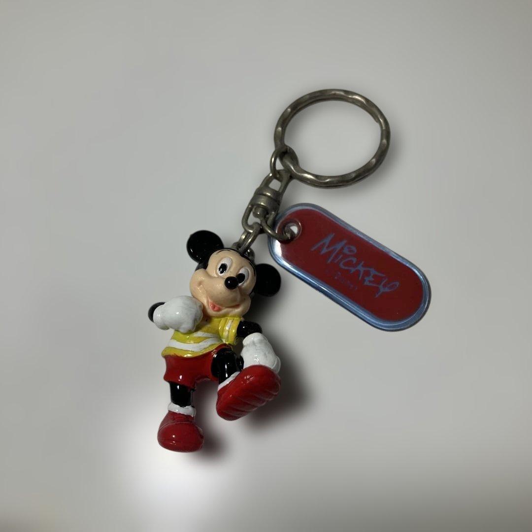 ディズニー レトロ フィギュア ミッキーマウス キーホルダー 当時物
