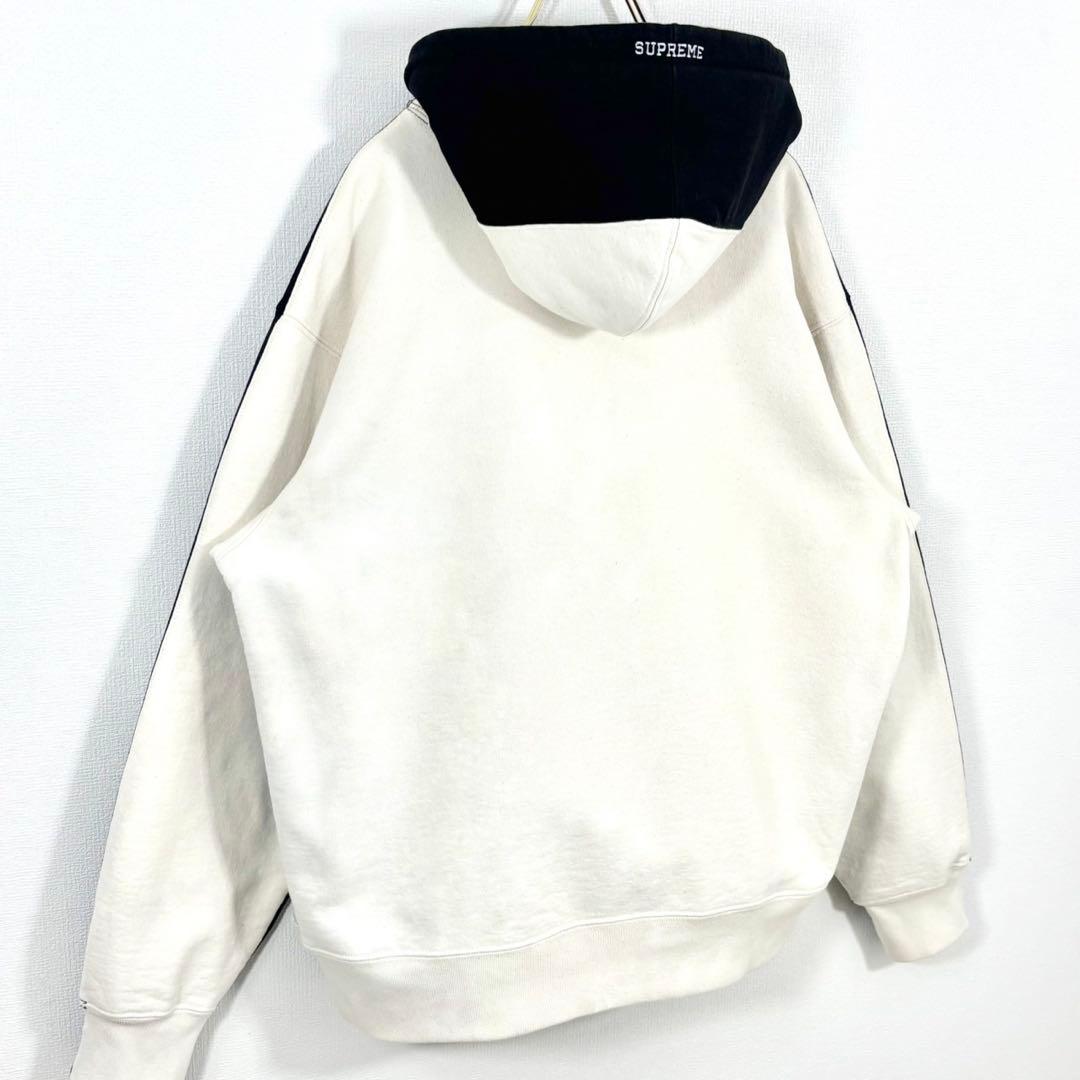 たけぇ Supreme バイカラーSロゴパーカー \"ブラック\" Mサイズ