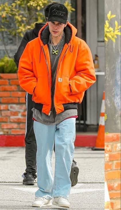 激レア90s USA製carhartt カーハートオレンジアクティブジャケット