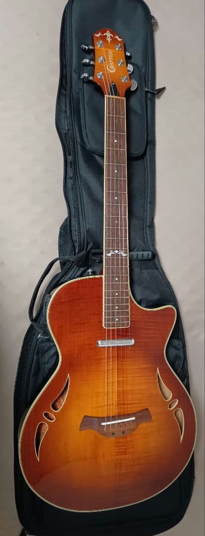 CRAFTER SA-TMVS セミアコ エレキギター ソフトケース付き 動作品 CRAFTER SA-TMVS セミアコ エレキギター ソフトケース付き 動作品