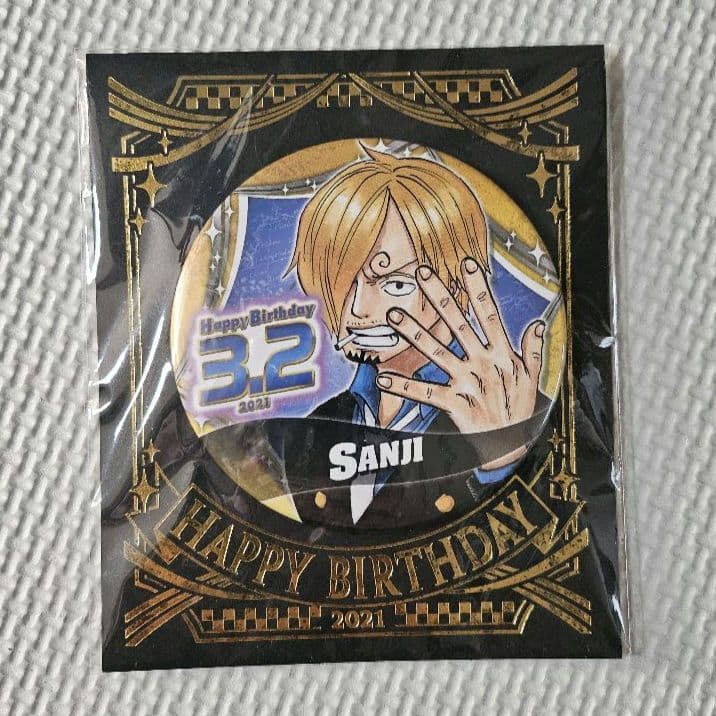 ワンピース サンジ バースデイ缶バッジ 2021 - メルカリ