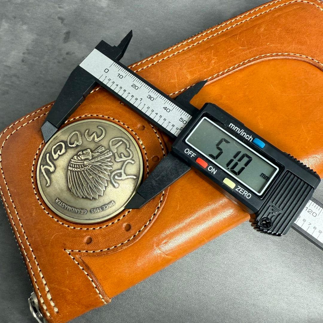 ☆美品☆REDMOON ラウンドジップ 長財布 51mm ビッグコンチョの通販は