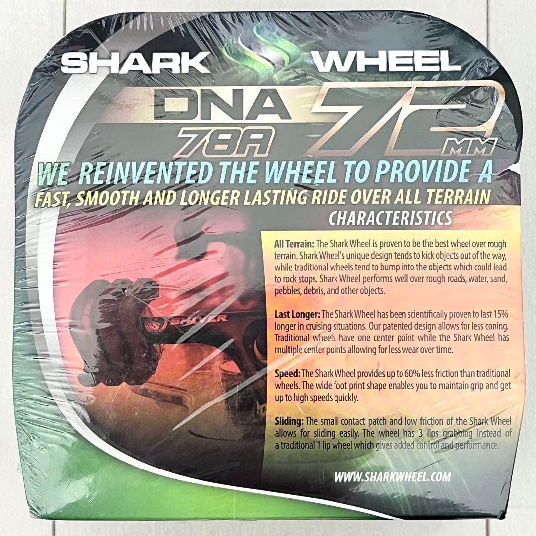 o20☆新品 未開封☆ シャークウィール 72mm 78a クリア グリーン