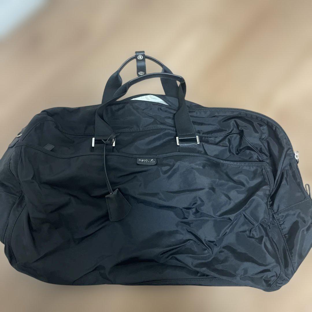 agnès b. VOYAGE ブラックボストンバッグ agnès b. VOYAGE ブラックボストンバッグ - メルカリ