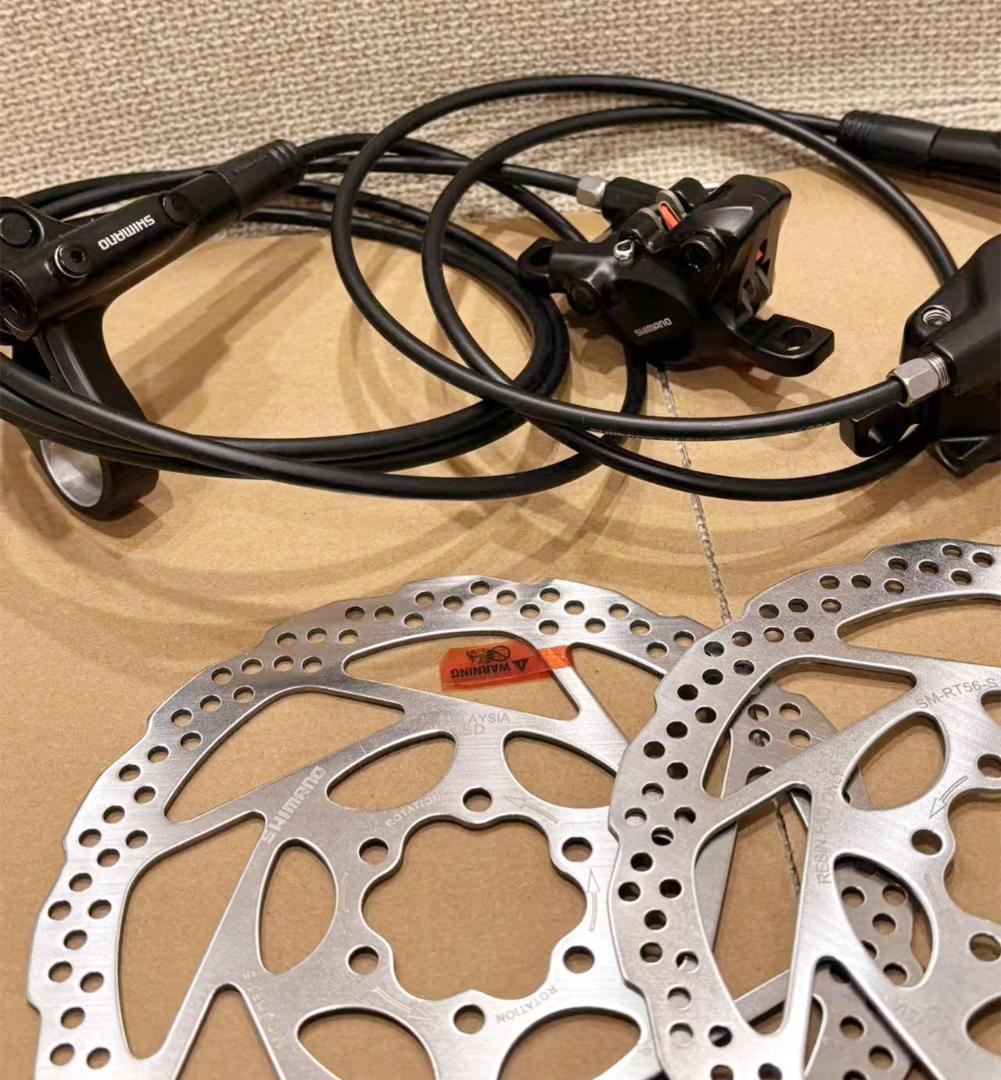 シマノMT200油圧ディスクブレーキ+RT56ローター160mm2枚セット - メルカリ