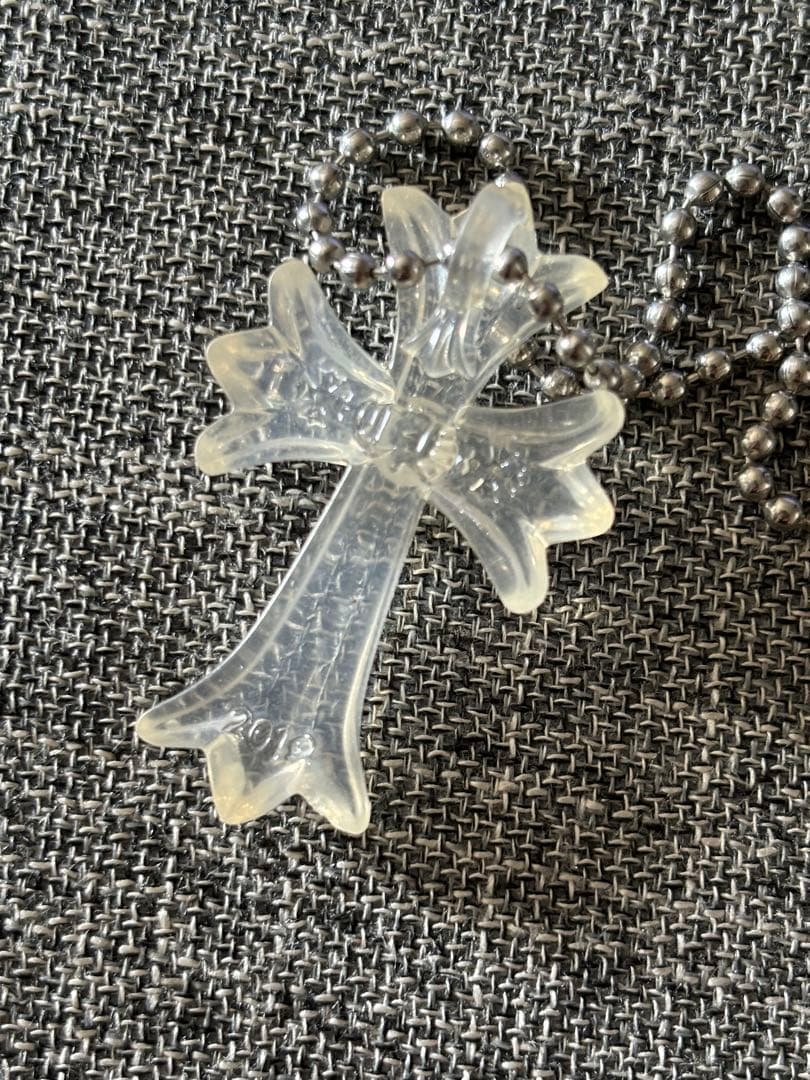 クロムハーツ シリコンラバーCH クロスネックレス ボールチェーン