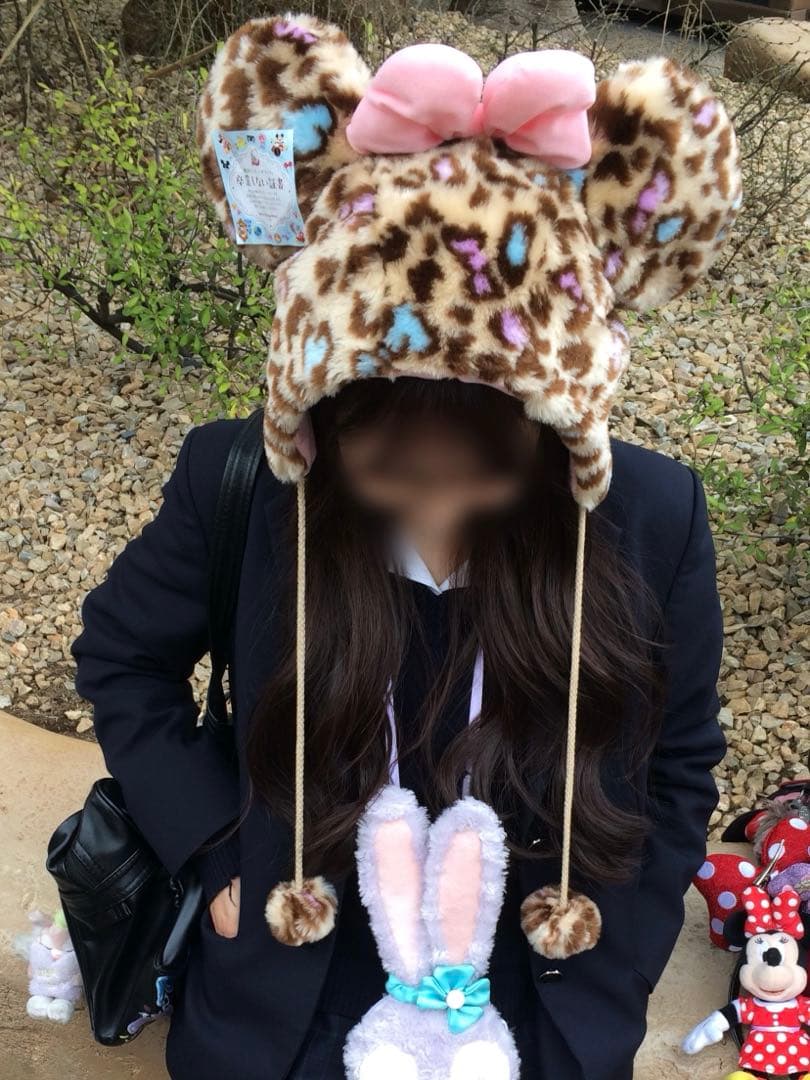 ヒョウ柄ファンキャップ ディズニー - メルカリ