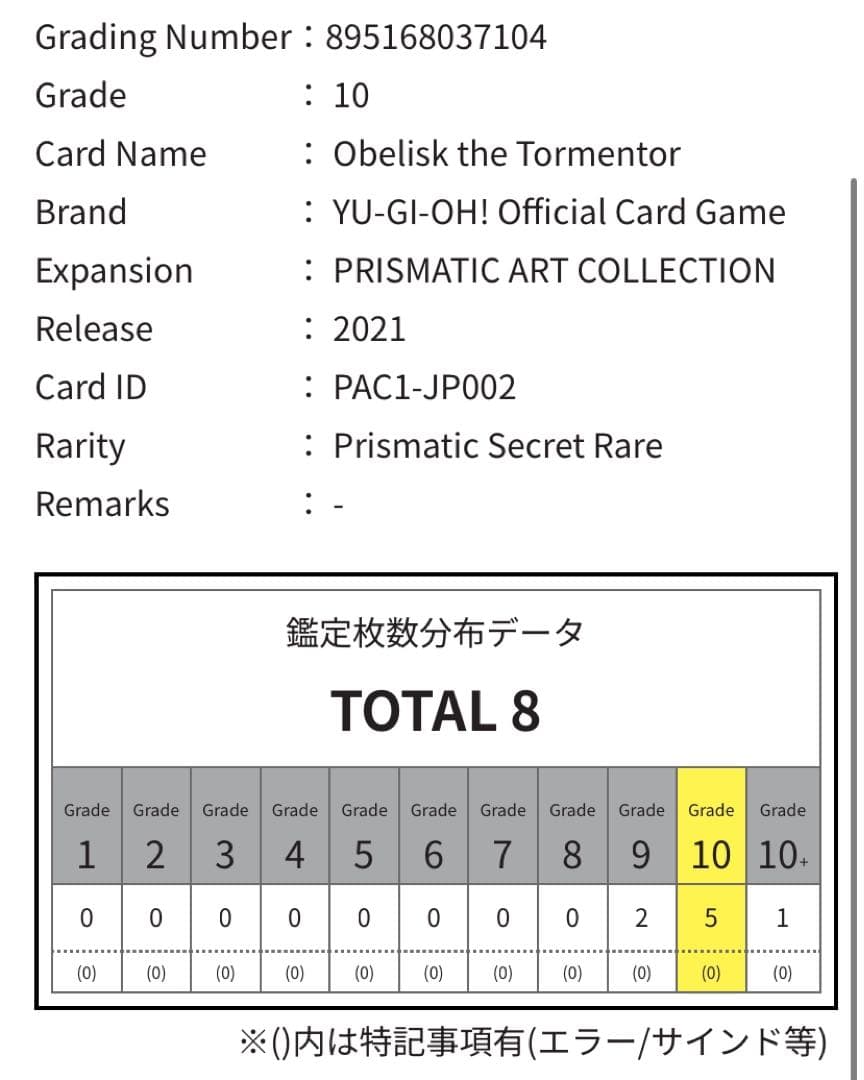 【ARS10・ARS10+】三幻神 絵違い プリシク オベリスク オシリス ラー