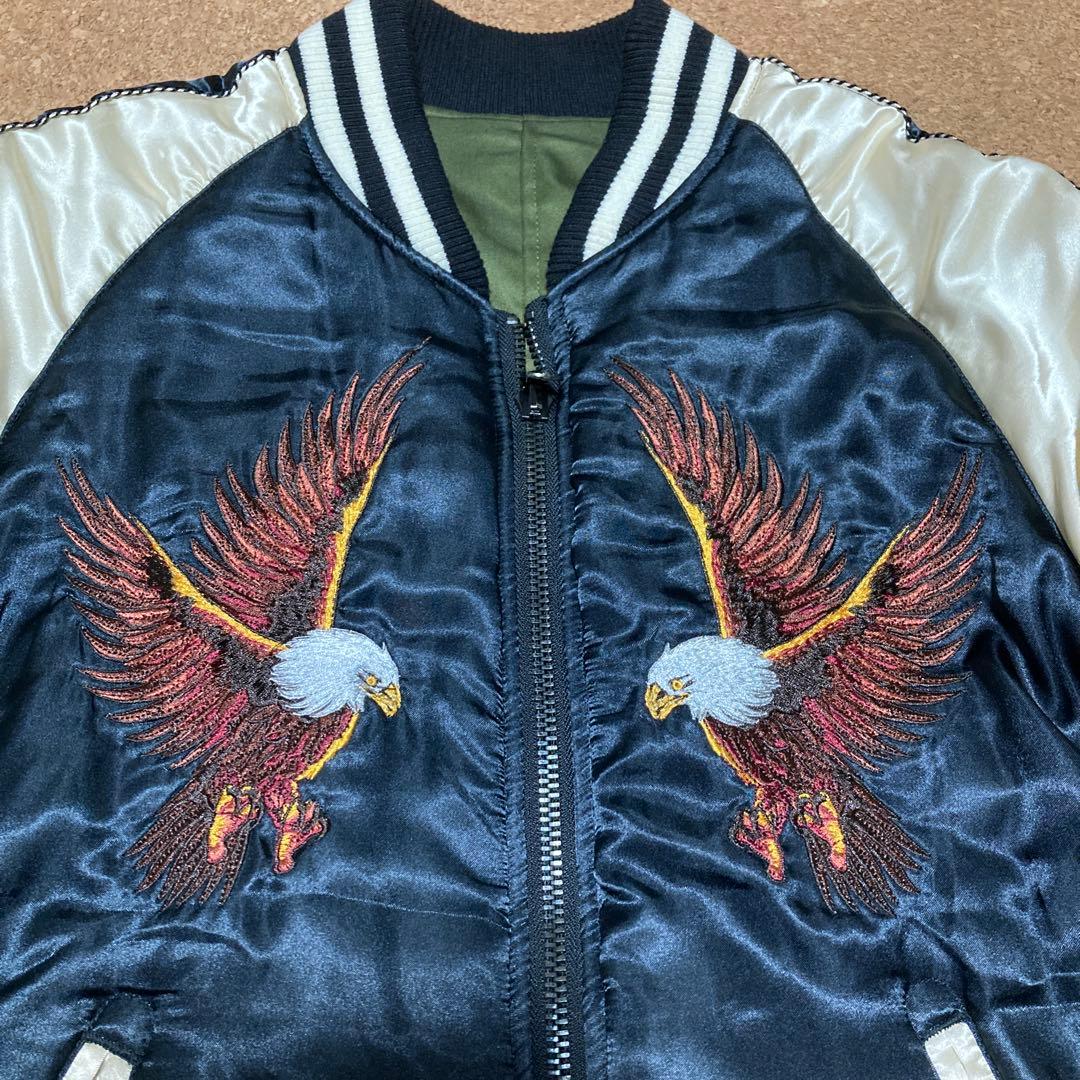 JACKROSE ジャックローズ スカジャン MA-1 鷲刺繍 リバーシブル - メルカリ