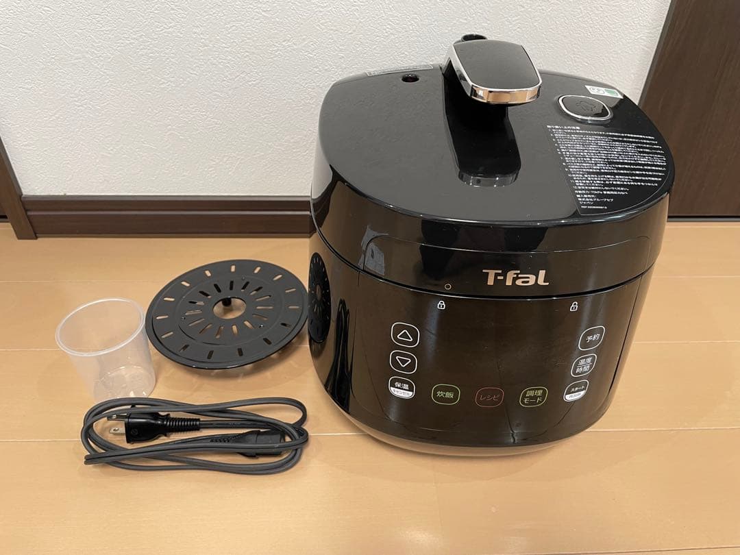 T-fal ラクラ・クッカー コンパクト電気圧力鍋 ラクラ・クッカー コンパクト電気圧力鍋（1台12役） ブラック CY3518JP