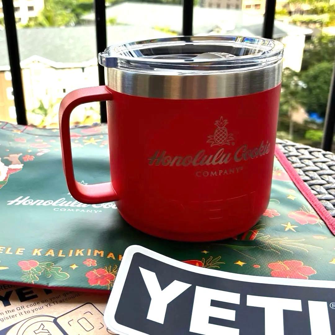 ハワイ限定】YETI ホノルルクッキーコラボ クリスマス ショッパー付 赤